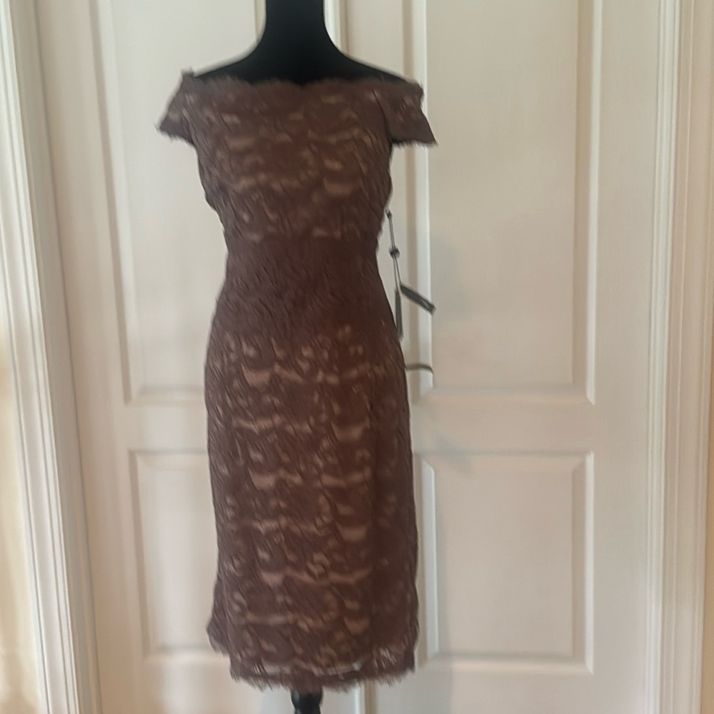 Lace off the shoulder dress